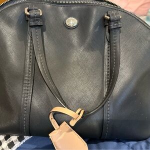 Coach Vintage  Black and Tan Leather Shoulder Bag